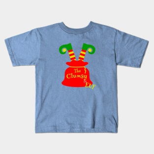 The Clumsy Elf Family Matching Christmas 2020 Gift  Kids T-Shirt